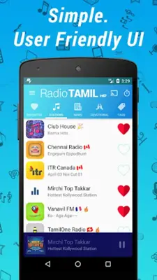 Radio Tamil HD - Music & News android App screenshot 4